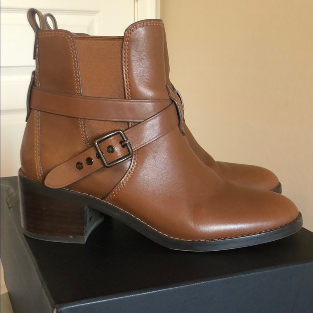 Coach Leather Ankle Boots - Very Gently Worn